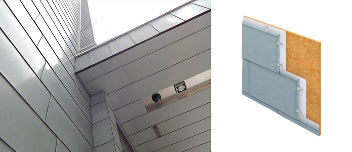 Flat Lock Roof & Wall Panels. Copper, Steel, Aluminum, Zinc